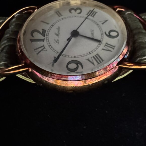 Le Montre Quartz Watch with Green Band-vintage - Picture 11 of 12